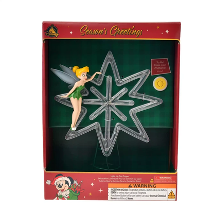 JingBell JB-01 LED Light-Up Christmas Tree Topper Star with Fairy Figure