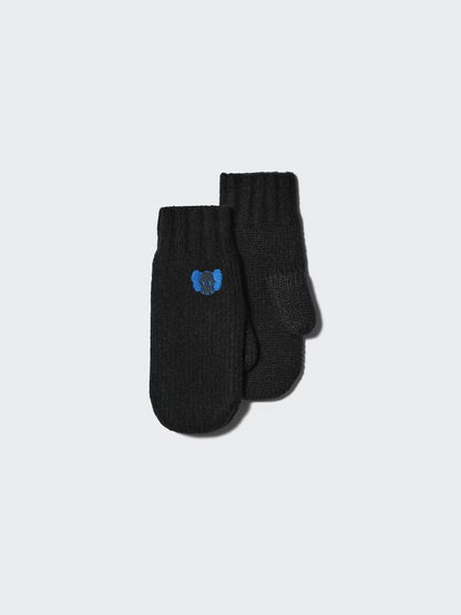 Uniqlo KAWS Winter HEATTECH Soufflé Yarn Knit Mittens