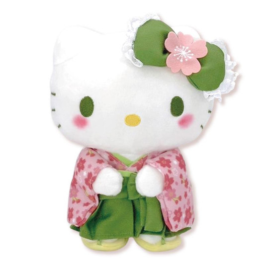 Sanrio Characters Matcha Kimono Hello Kitty Plush Toy S