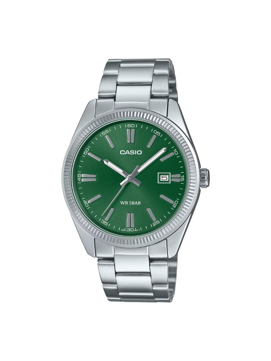CASIO MTP-1302D-3AJF Analog Watch Green Dial Quartz Men's Watch