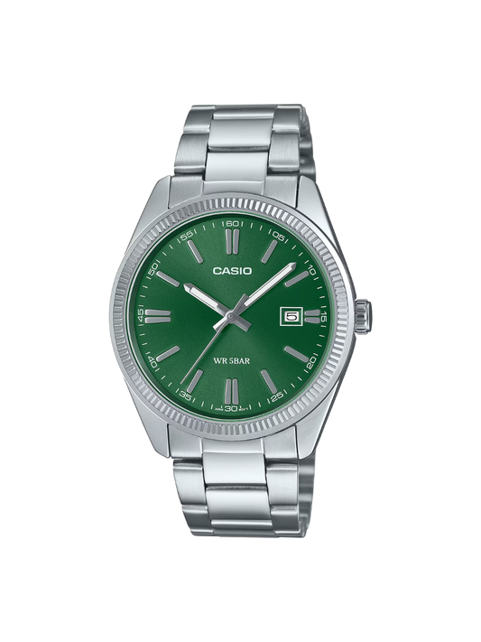 CASIO MTP-1302D-3AJF Analog Watch Green Dial Quartz Men's Watch