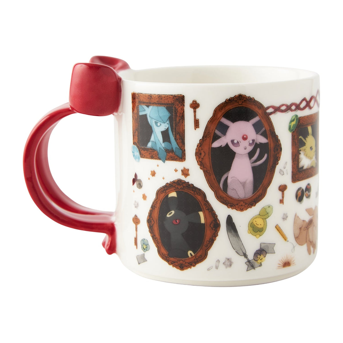 Eevee Collection Ceramic Mug – Cute Ribbon Handle Cup