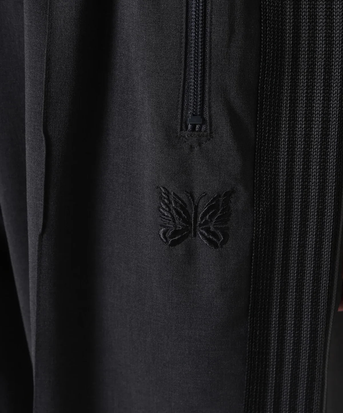 Needles B'2nd Track Pant Poly Cloth BLACK