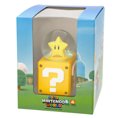 Super Nintendo World Question Block Super Star Snow Globe
