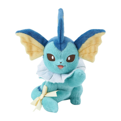 Eevee Collection Vaporeon Plush – Cute Ribbon Style Soft Toy Pokemon Center Exclusive