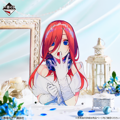Ichiban Kuji The Quintessential Quintuplets Bust-Up Acrylic Board C Prize Miku Nakano
