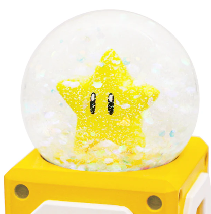 Super Nintendo World Question Block Super Star Snow Globe