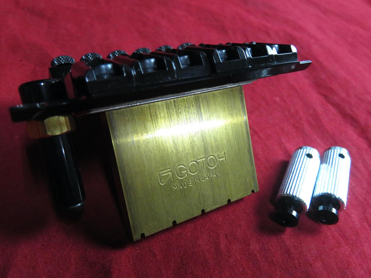 GOTOH GE1996T-BK Black Tremolo Unit Bridge 33mm for Electric Guitar