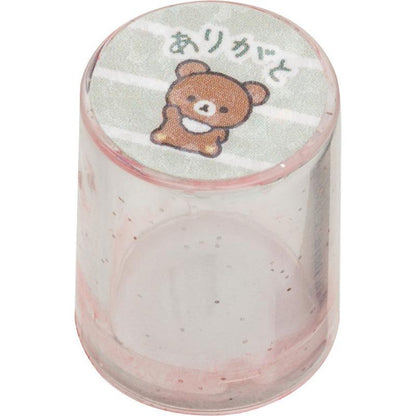 San-X Rilakkuma Mini Stamp Set FT72501 – 8 Stamps with Glitter Case