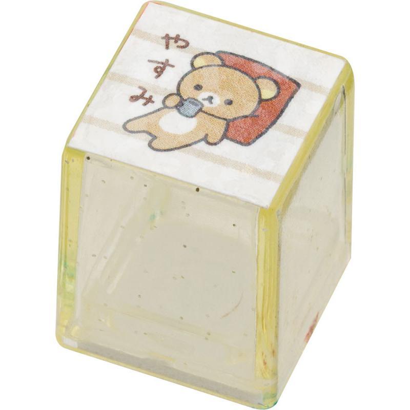 San-X Rilakkuma Mini Stamp Set FT72501 – 8 Stamps with Glitter Case