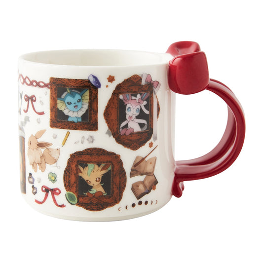 Eevee Collection Ceramic Mug – Cute Ribbon Handle Cup