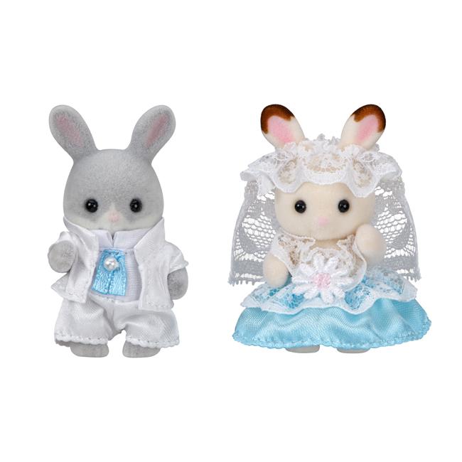 Sylvanian Families Baby Pair Set – Lovely Wedding Edition