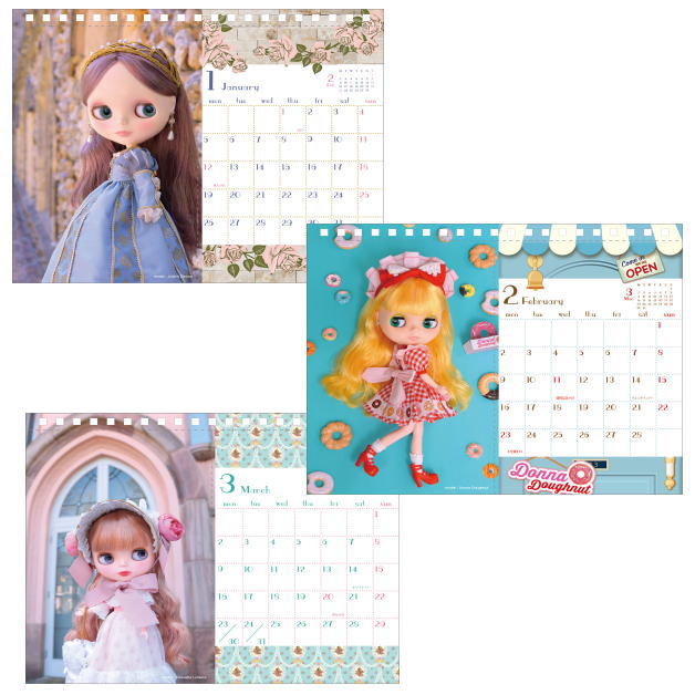 Blythe 2026 Desk Calendar Romantic Friendship Design Cute Collectible Gift