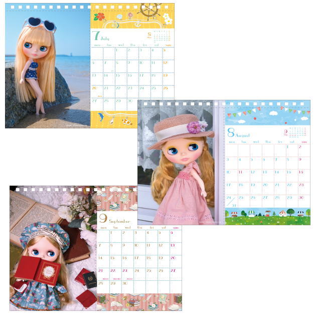 Blythe 2026 Desk Calendar Romantic Friendship Design Cute Collectible Gift