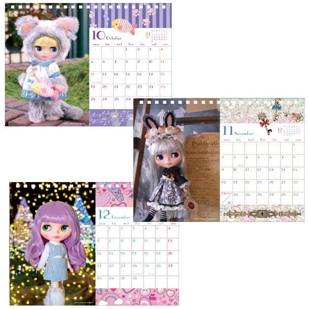 Blythe 2026 Desk Calendar Romantic Friendship Design Cute Collectible Gift