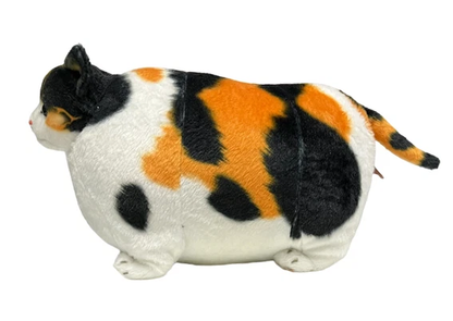 Fatchii Zoo Nyanko Calico Cat Plush – Round Fat Cat Stuffed Toy