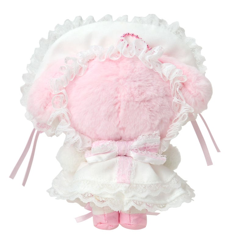 Sanrio My Melody Mascot Holder Keychain White Frill & Lace Series