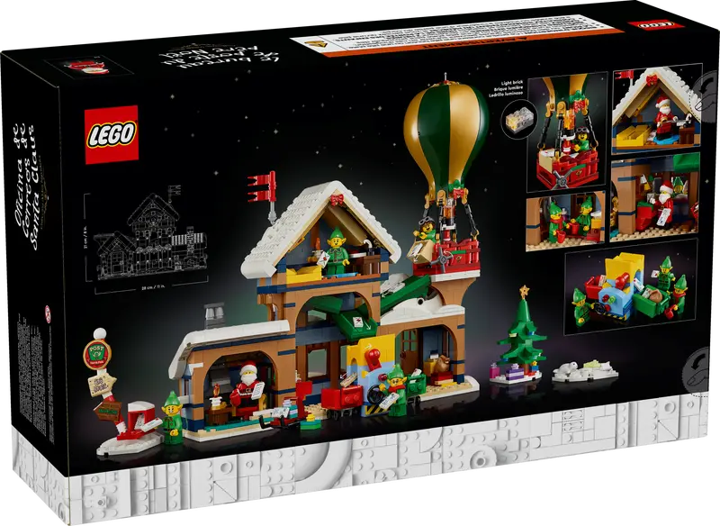 LEGO Icons Christmas Santa’s Post Office Building Set