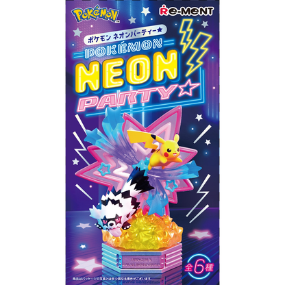 Pokemon Neon Party Box Miniature Figures – 6 Types Collectible Set