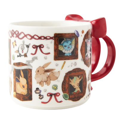 Eevee Collection Ceramic Mug – Cute Ribbon Handle Cup