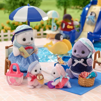 Sylvanian Families Seal Family FS-51 Marine Themed Toy Set