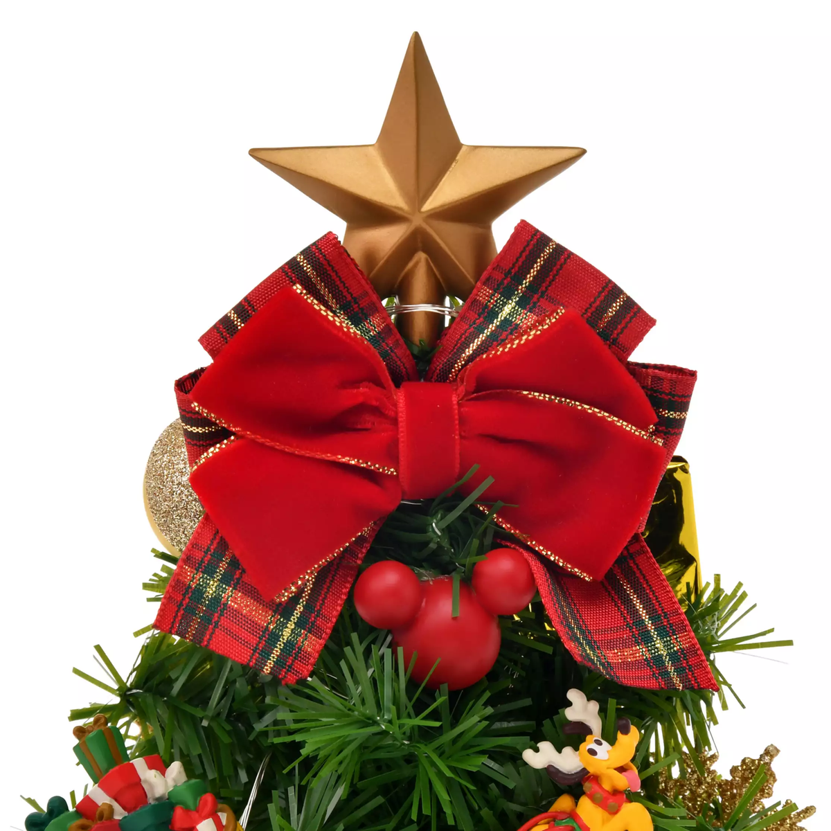 Disney Mickey Minnie Pluto Light-Up Christmas Tree Ornament