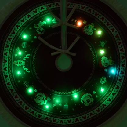 Disney Mickey & Friends LED Light-Up Christmas Tree Skirt