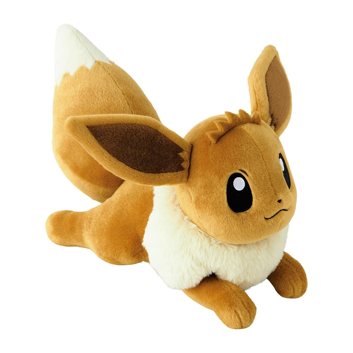 Pokemon Plush ife Size Eevee Laying Down Plush Toy