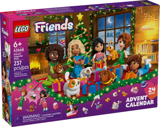 LEGO® Friends 2025 Advent Calendar Mini Figures & Holiday Pets Playset
