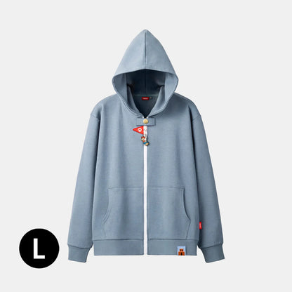 Super Mario Blue Hoodie Pullover Sweatshirt