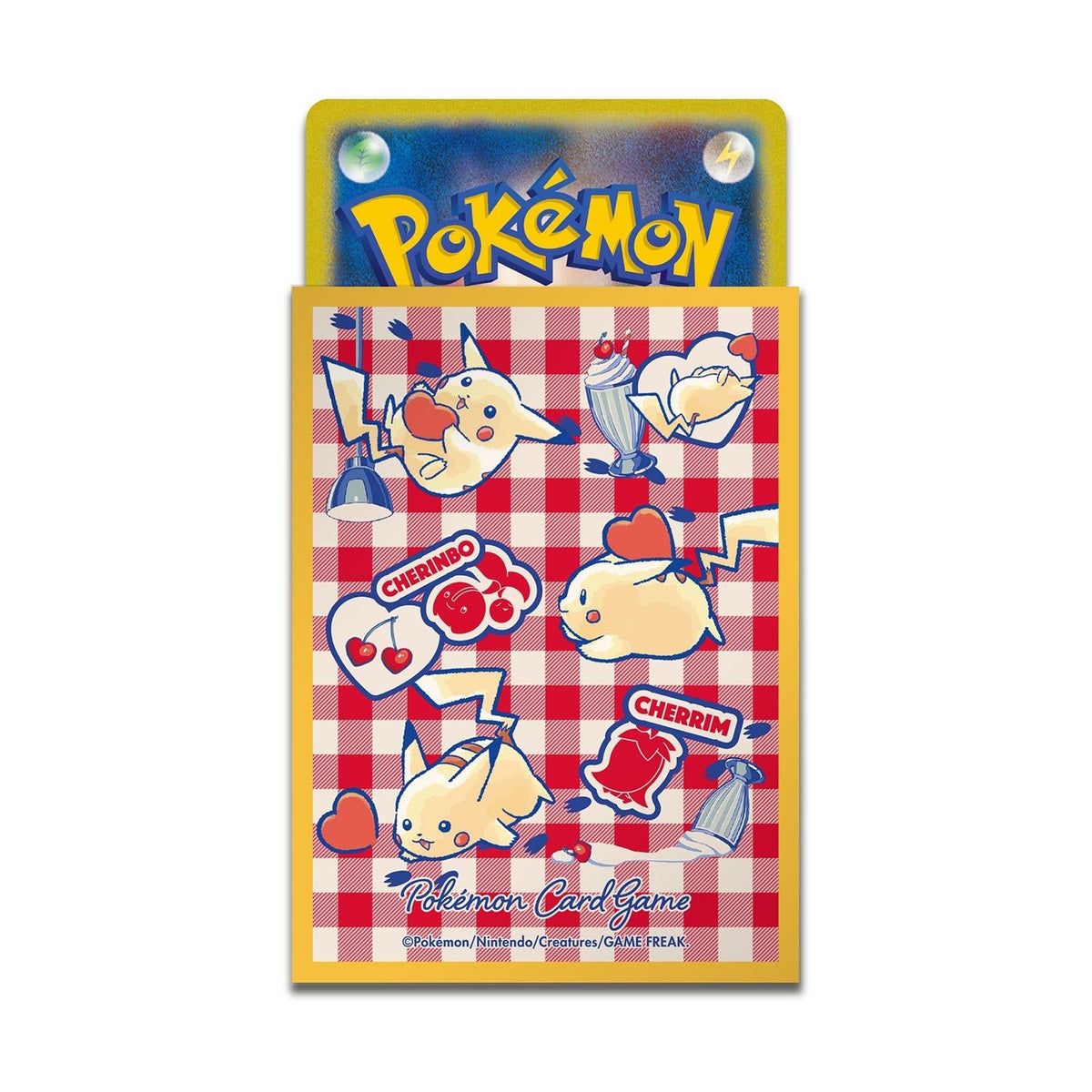 Pokemon Card Game Pikachu Hearts Orange Deck Sleeves 64 Pack