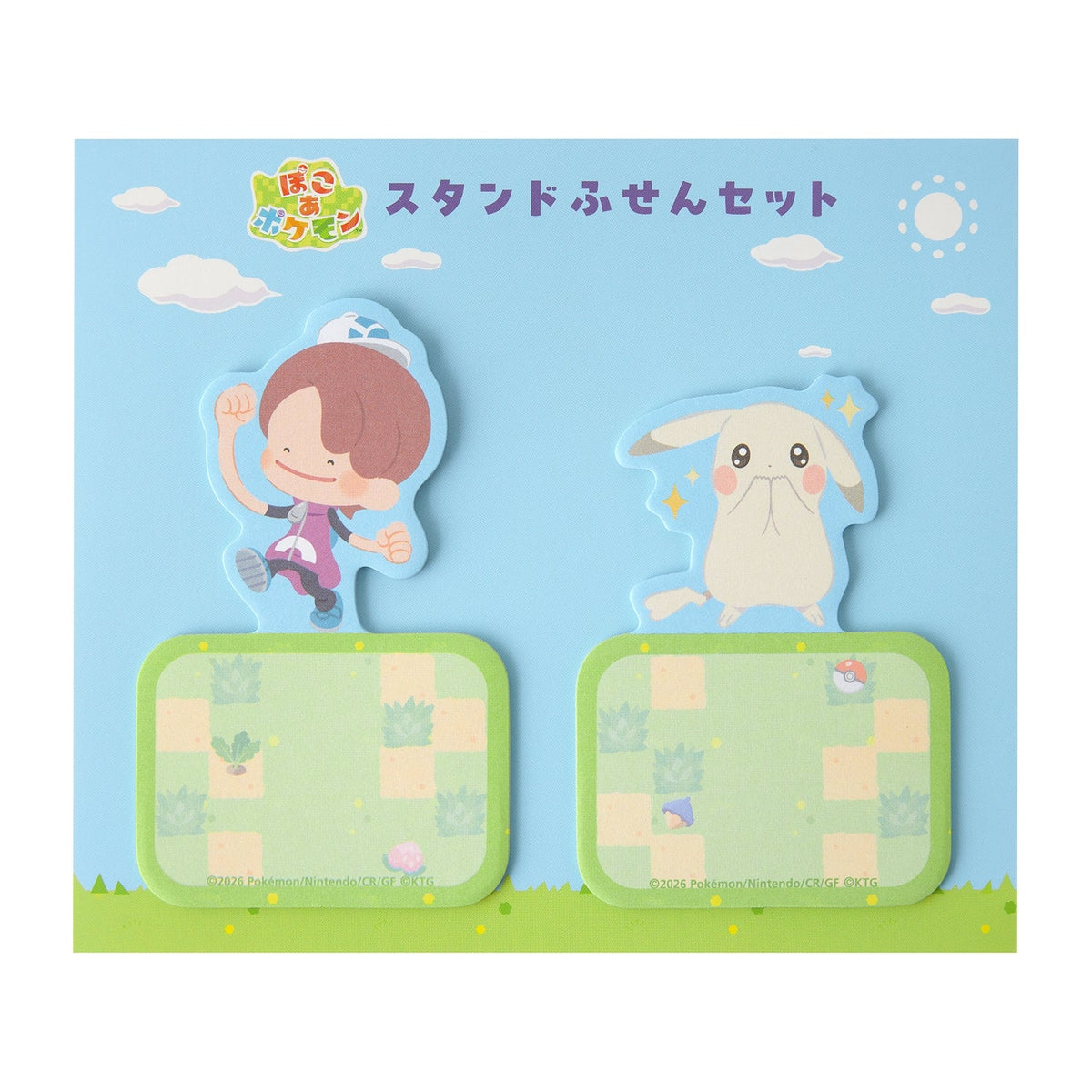 Pokemon Center Stand Sticky Notes Set Ditto & Pikachu Poco A