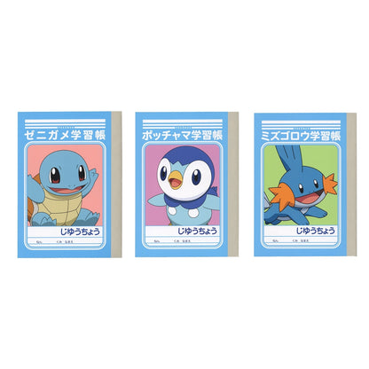 Pokemon Mini Study Notebook Set 11-D B7 Size 3-Pack