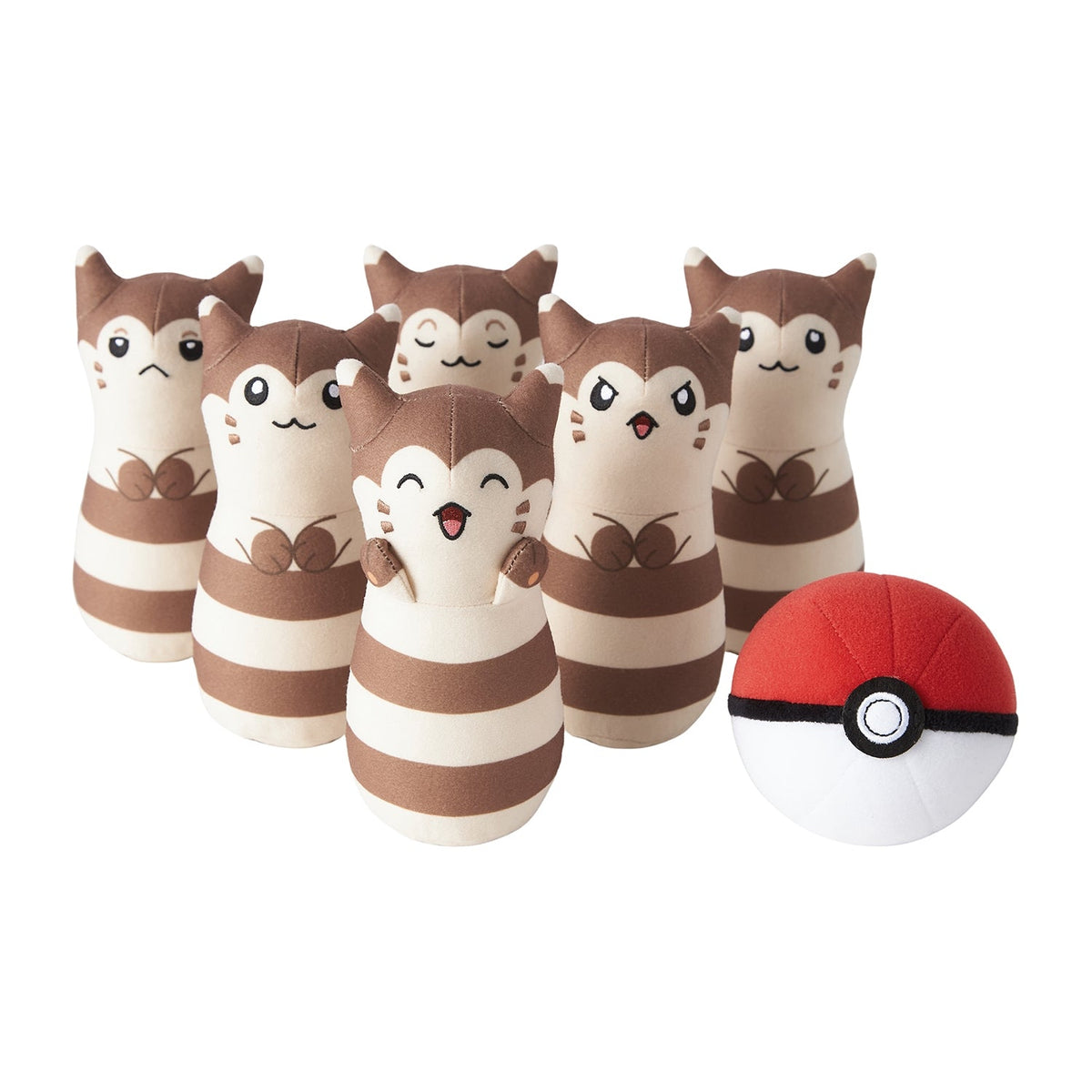 Pokemon Oshawott Rolling Poké Ball Catch Game Plush Toy Set