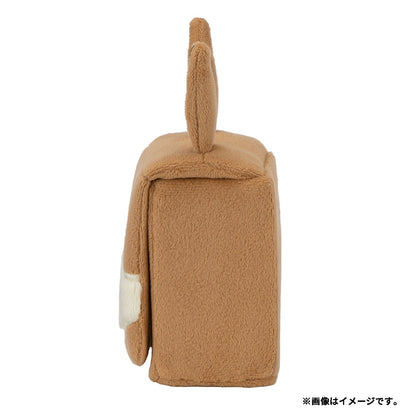 Pokemon Card Game Plush Deck Case Eevee Card Storage Box
