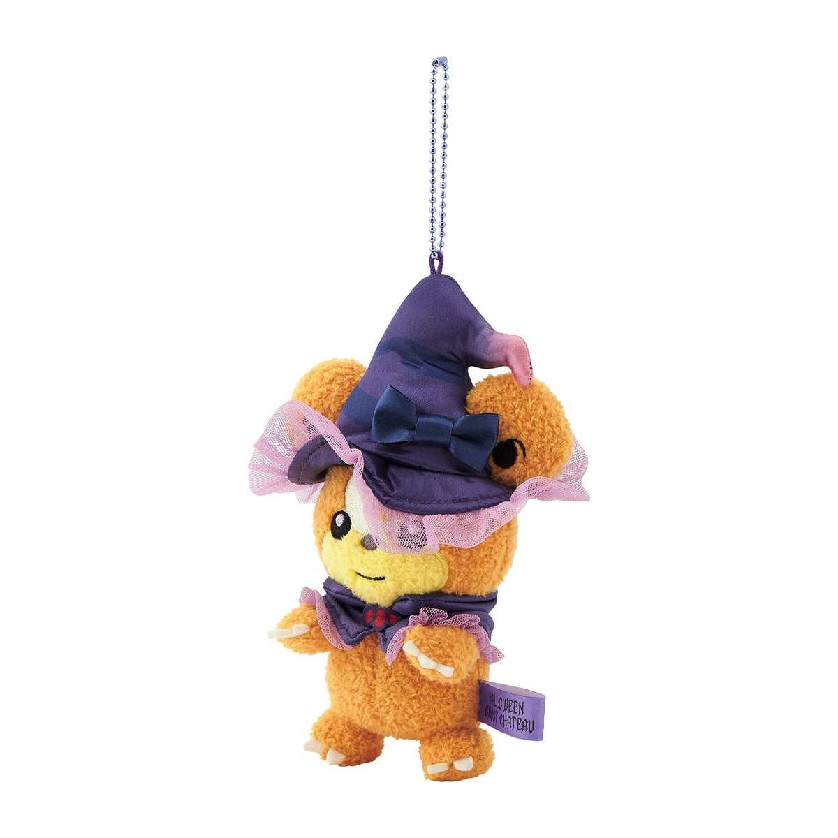 Pokemon Halloween Ghost Chateau Teddiursa Mascot Plush Keychain