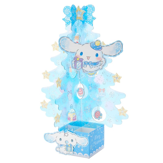 Sanrio Christmas Cinnamoroll Light Blue Tree 3D Greeting Card