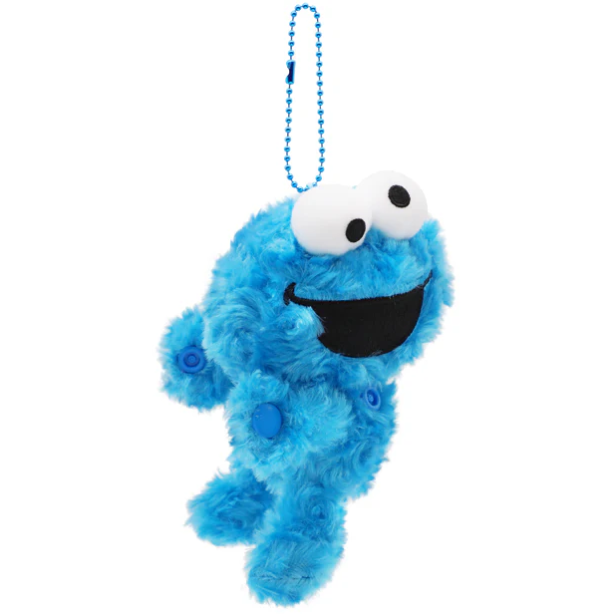 Sesame Street Cookie Monster Plush Keychain