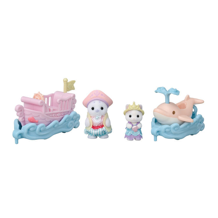 Sylvanian Families KO-80 Dolphin Boat Amusement Park Floats Set