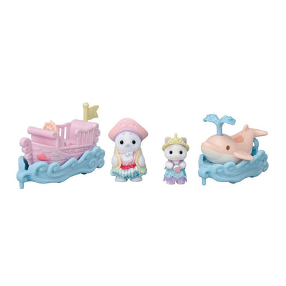 Sylvanian Families KO-80 Dolphin Boat Amusement Park Floats Set