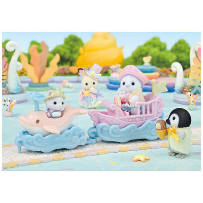 Sylvanian Families KO-80 Dolphin Boat Amusement Park Floats Set