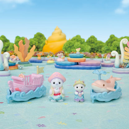 Sylvanian Families KO-80 Dolphin Boat Amusement Park Floats Set