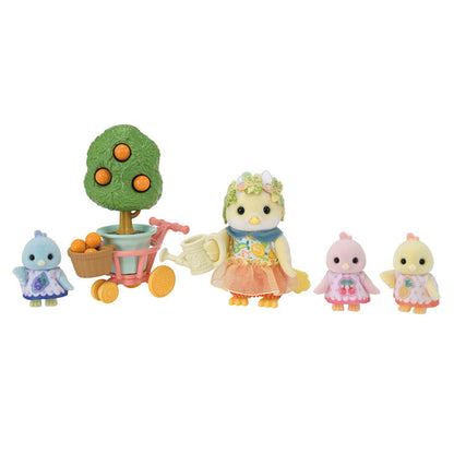 Sylvanian Families Epoch FS-62 Doll Set  Citrus Bird Family