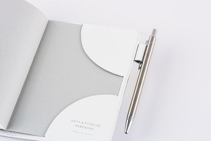 Hobonichi Techo 2026 A6 Original Planner Cover ARTS&SCIENCE Matte Shrink Leather White