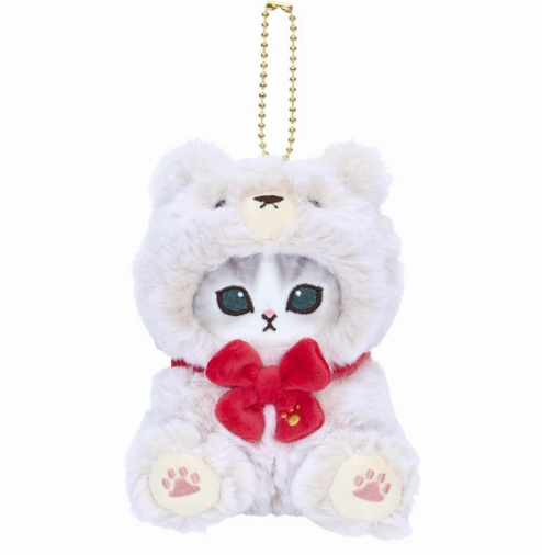 mofusand Teddy Bear Meow Mascot Keychain