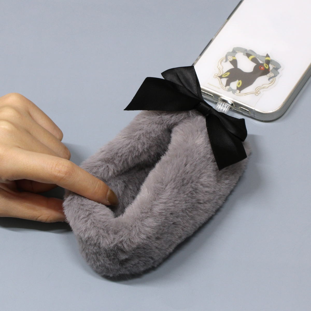 Pokemon Multi Ring Plus Umbreon Fur Hand Strap