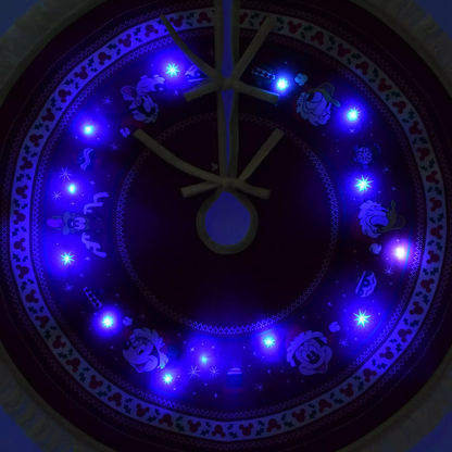 Disney Mickey & Friends LED Light-Up Christmas Tree Skirt
