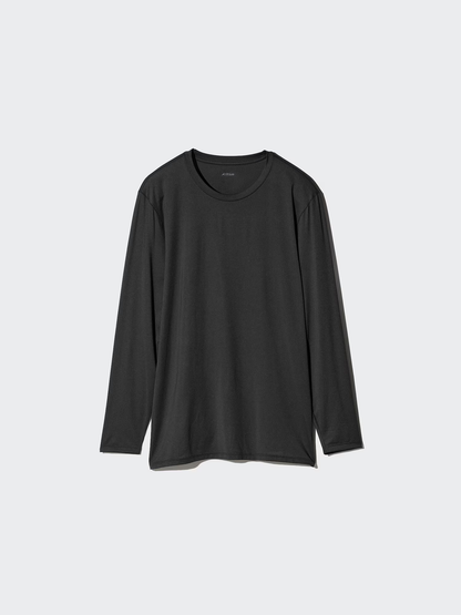 Uniqlo AIRism Long Sleeve Crew Neck T-Shirt