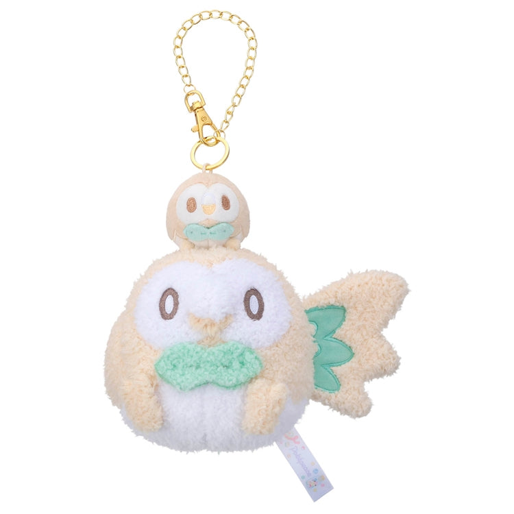 Pokemon PokePeace Rowlet Plush Mascot Keychain