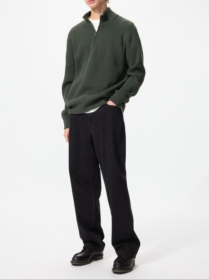 Uniqlo Souffle Yarn Half-Zip Sweater